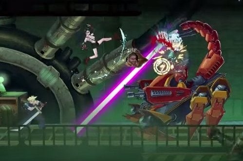 Watch Final Fantasy 7 re-imagined as a 2D beat-'em-up