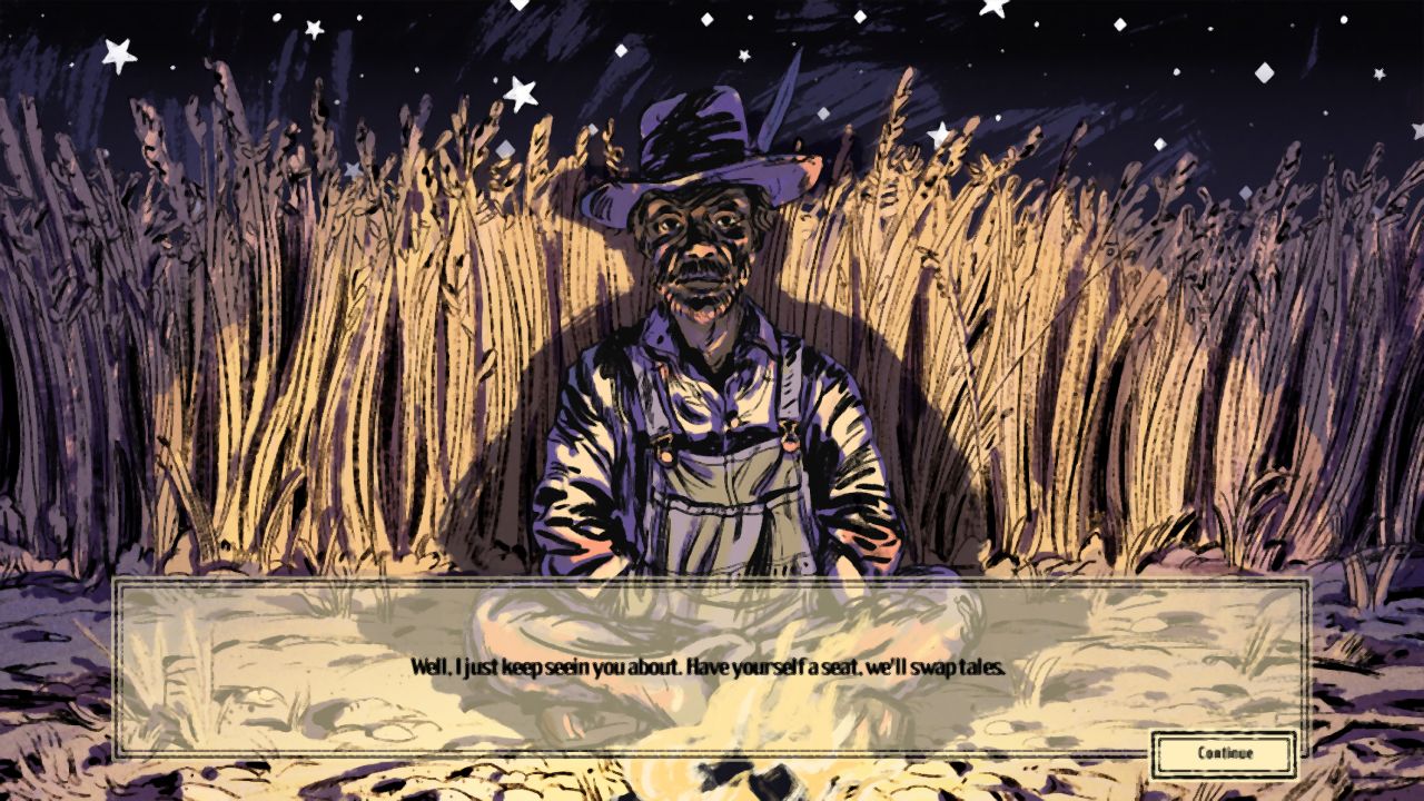 Where the Water Tastes Like Wine is a game about traveling, exploration, and telling stories