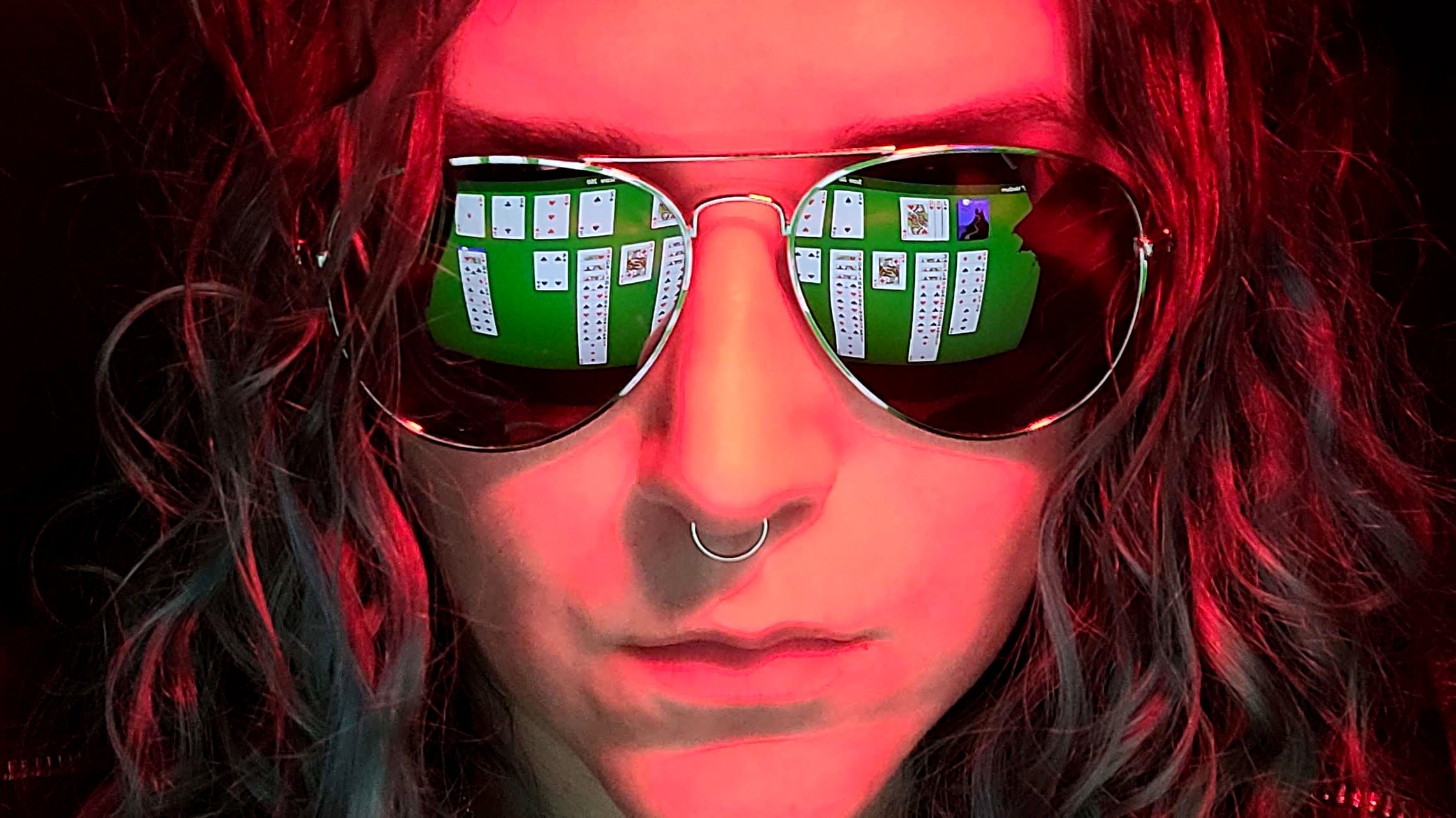 Mirrorshades are an infosec hazard on video calls