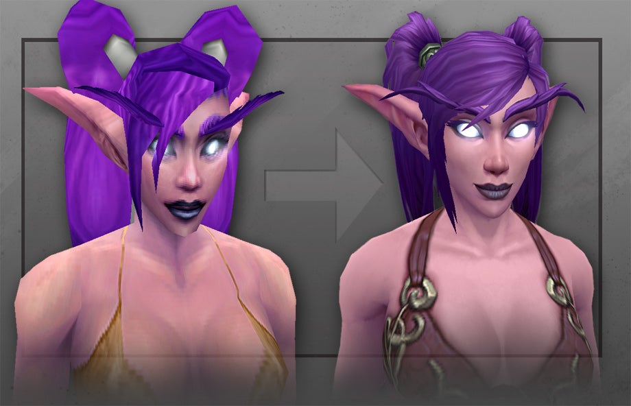 Musclier, hairier and wearing better undies: meet WoW's new night elf