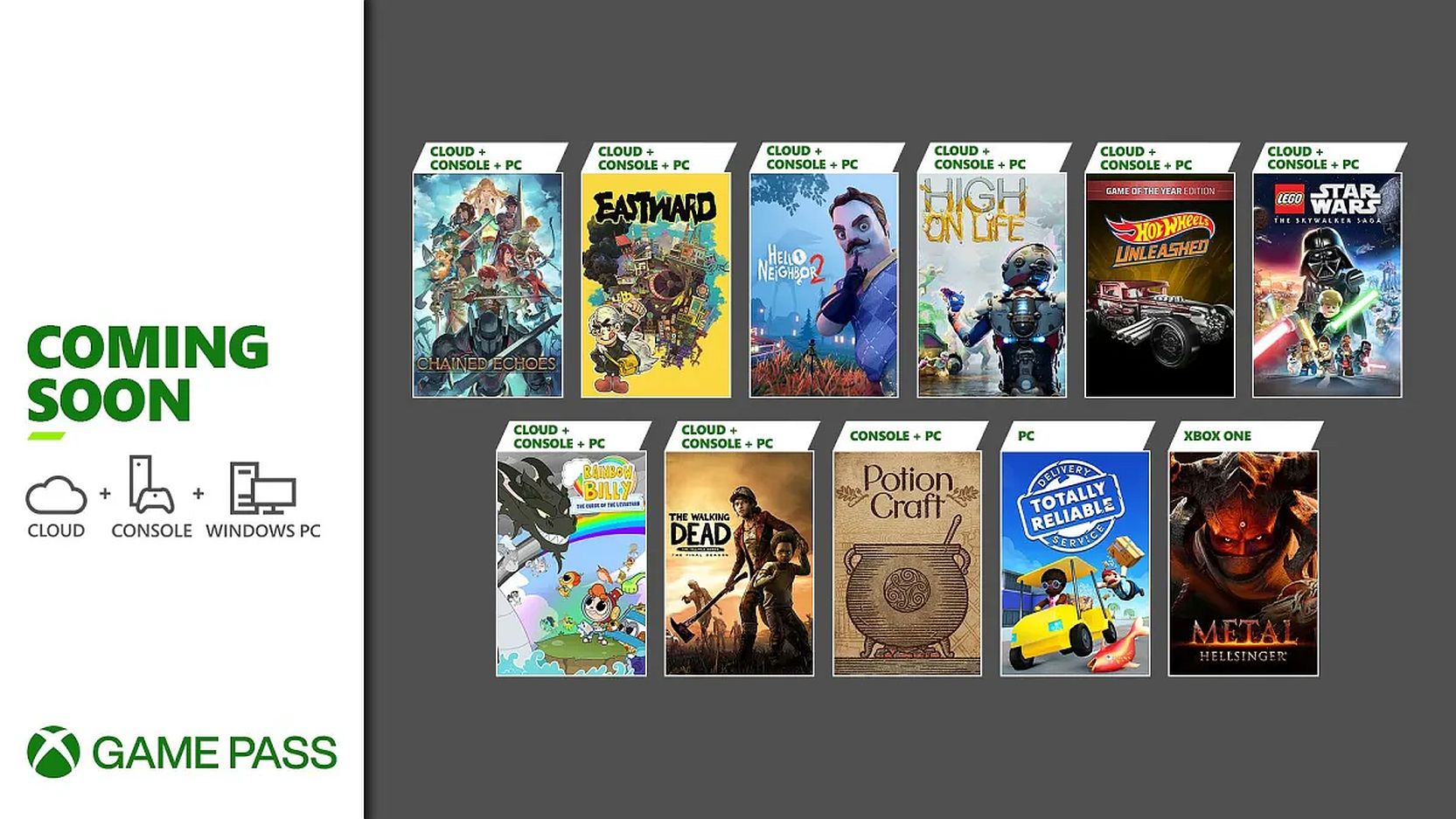 LEGO Star Wars: The Skywalker Saga, Metal: Hellsinger, High on Life, more coming to Xbox Game Pass