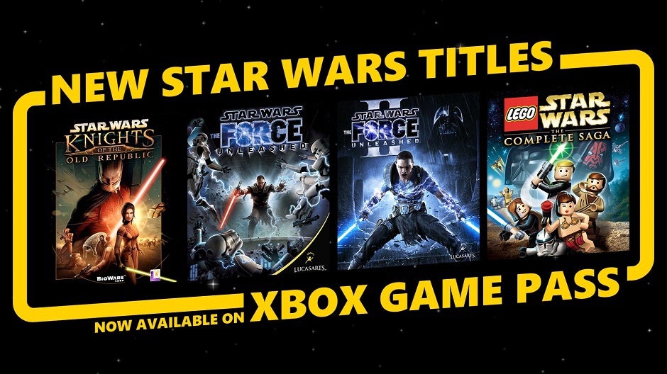 Four Star Wars titles have been added to Xbox Game Pass