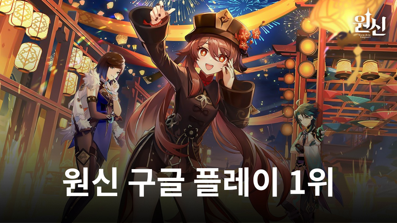 원신, '리니지M' 제치고 구글 매출 1위 등극