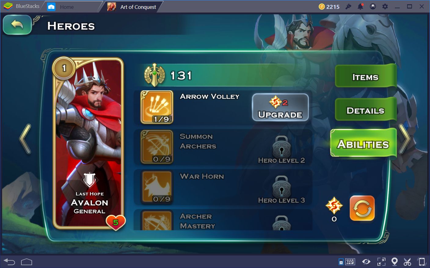 Free Heroes in Art of Conquest