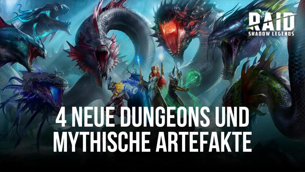 RAID: Shadow Legends - 4 neue Dungeons im schweren Modus, mythische Artefakte und mehr in Patch 6.51.1