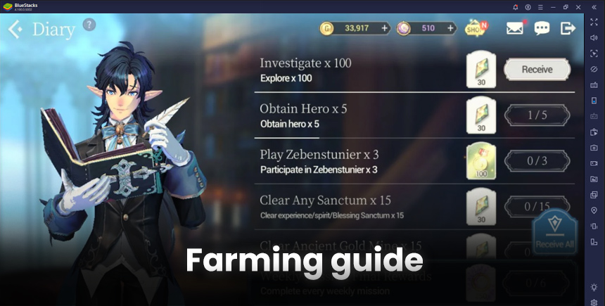 Exos Heroes - How to Farm The Different Resources and Currencies