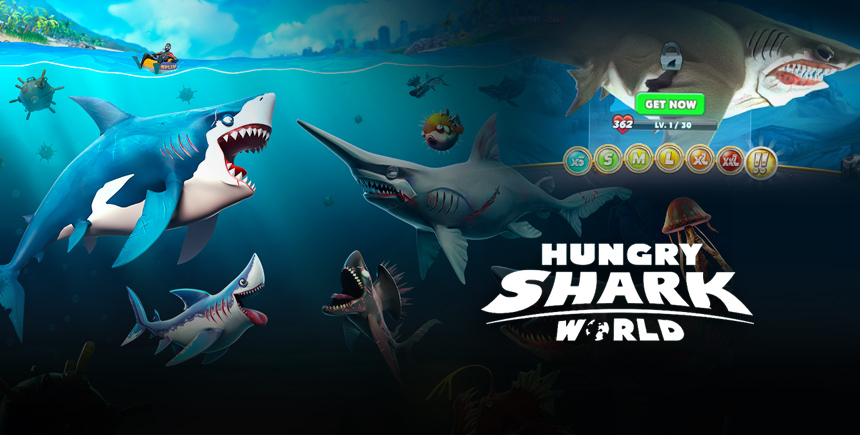 Hungry Shark World - A Guide on the Different Sharks and Size Categories