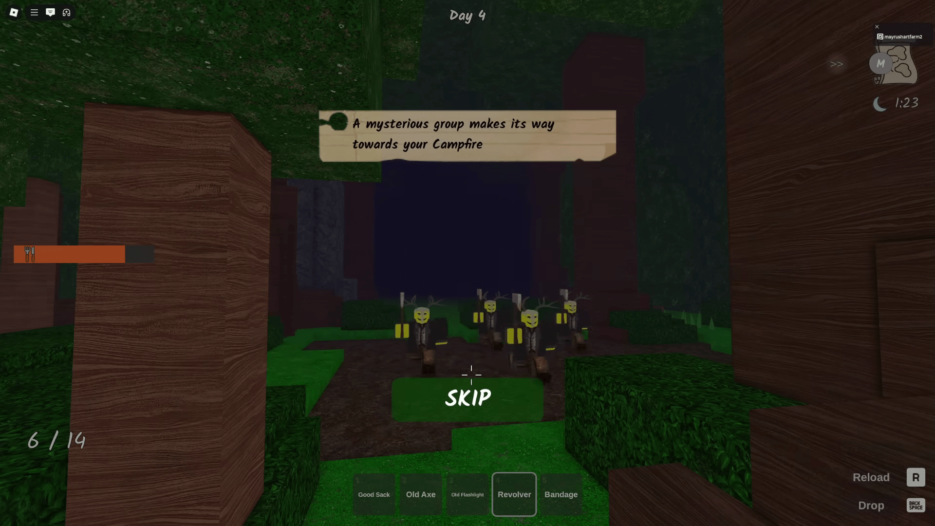 Как выжить в Roblox 99 Nights in The Forest