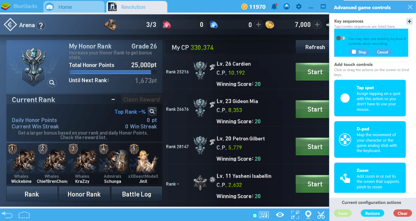 Make Grinding in Lineage II Revolution interesting With Combo Key 4