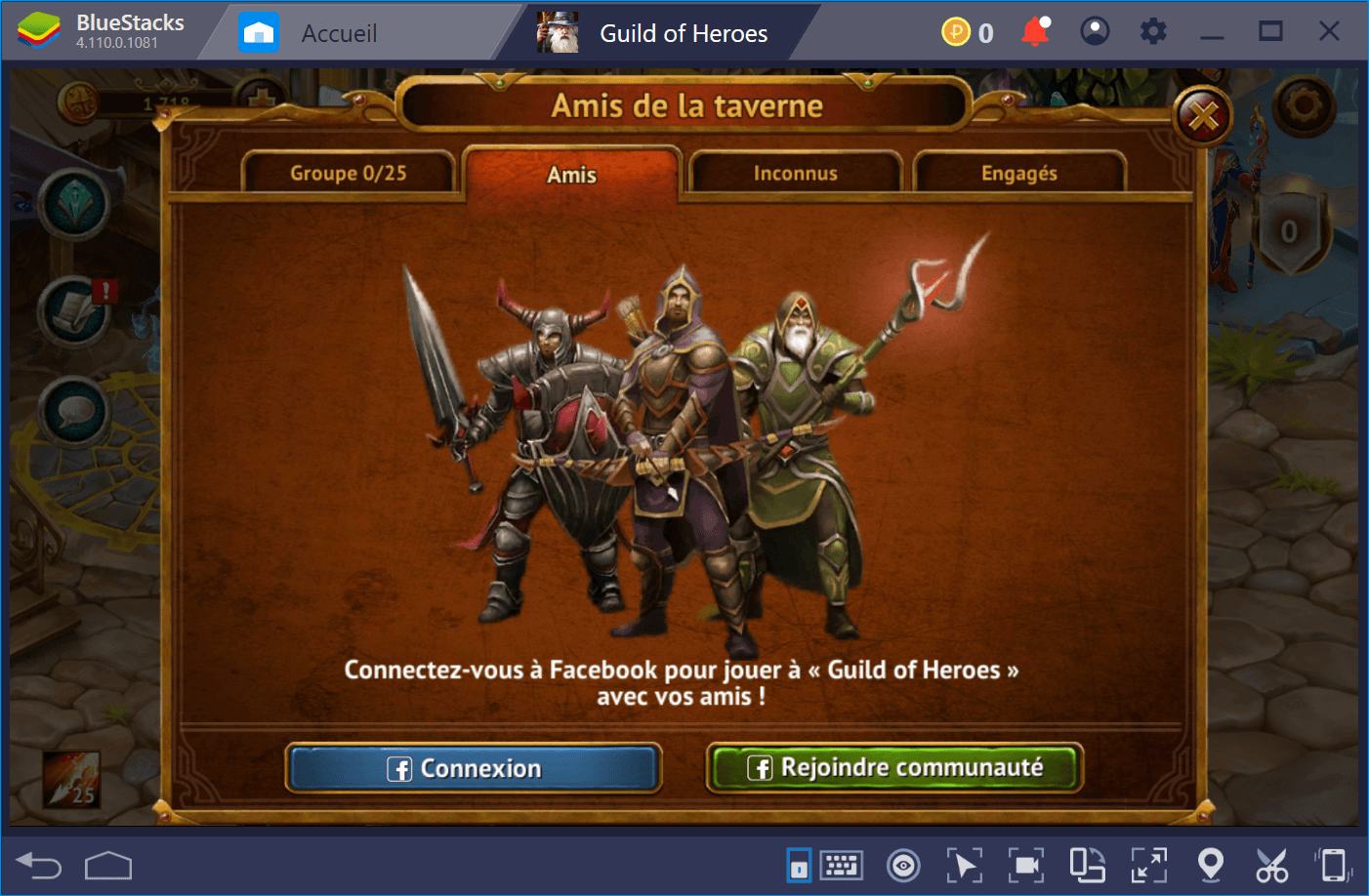 Comment utiliser la taverne dans Guild of Heroes