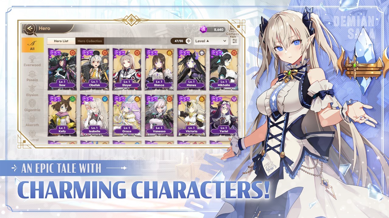 Demian Saga - New Hero Fate, Hero/Soul Gear Reset Tickets, and More