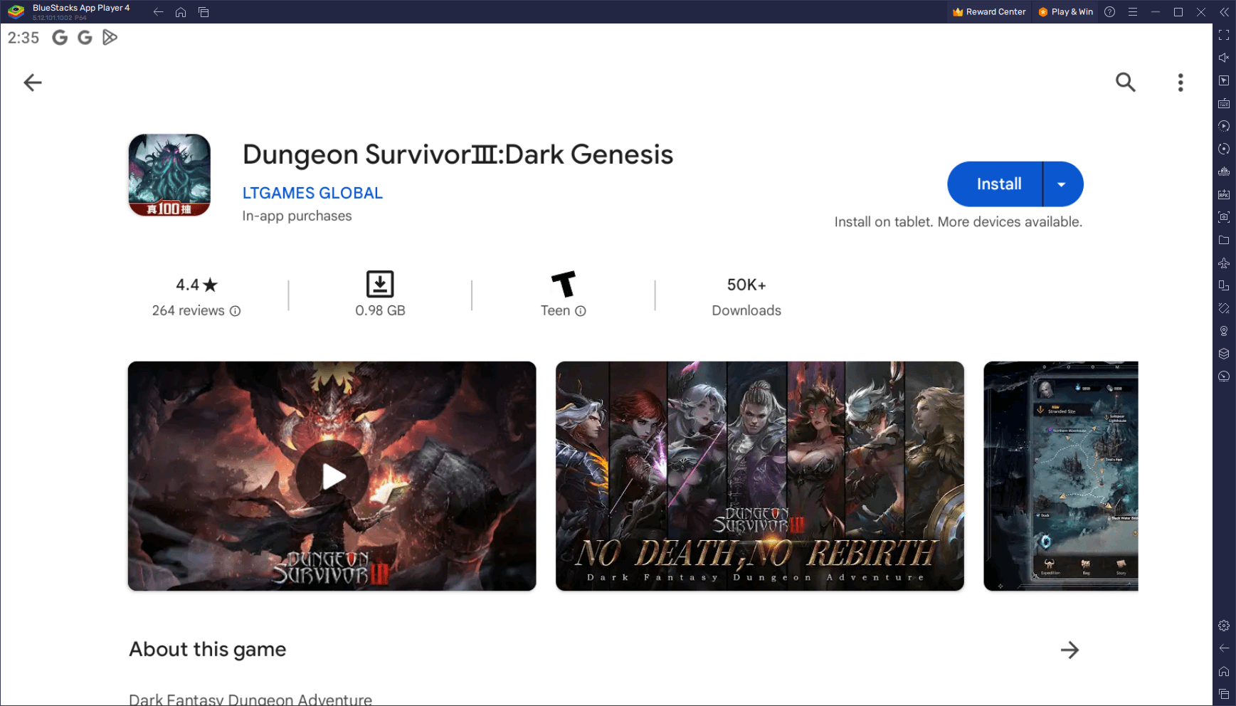 How to Play Dungeon Survivor 3: Dark Genesis on PC With