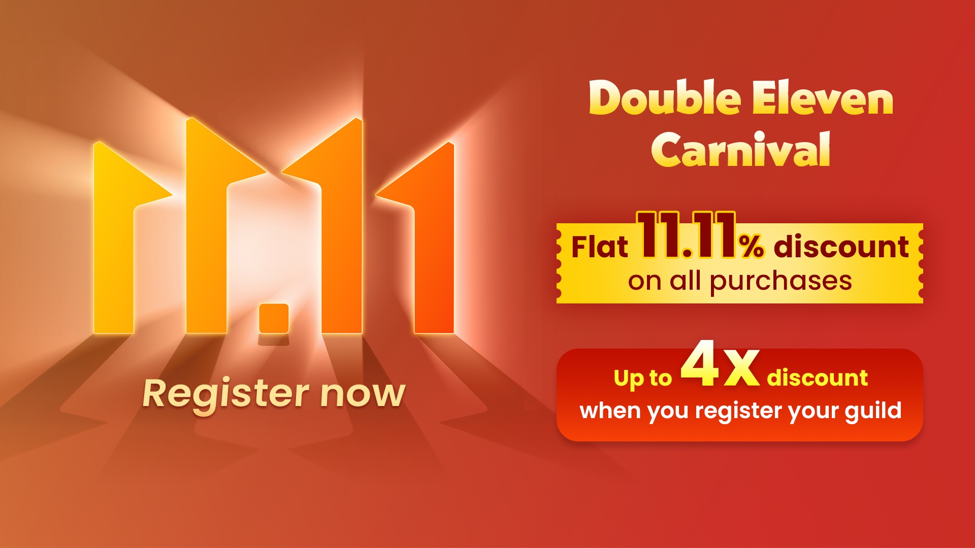 Multiply Your Discounts: Join the 11.11 Guild Program on !