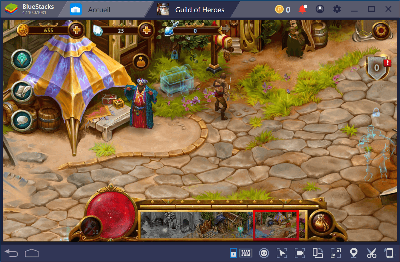 Guide sur le Havre Gris dans Guild of Heroes