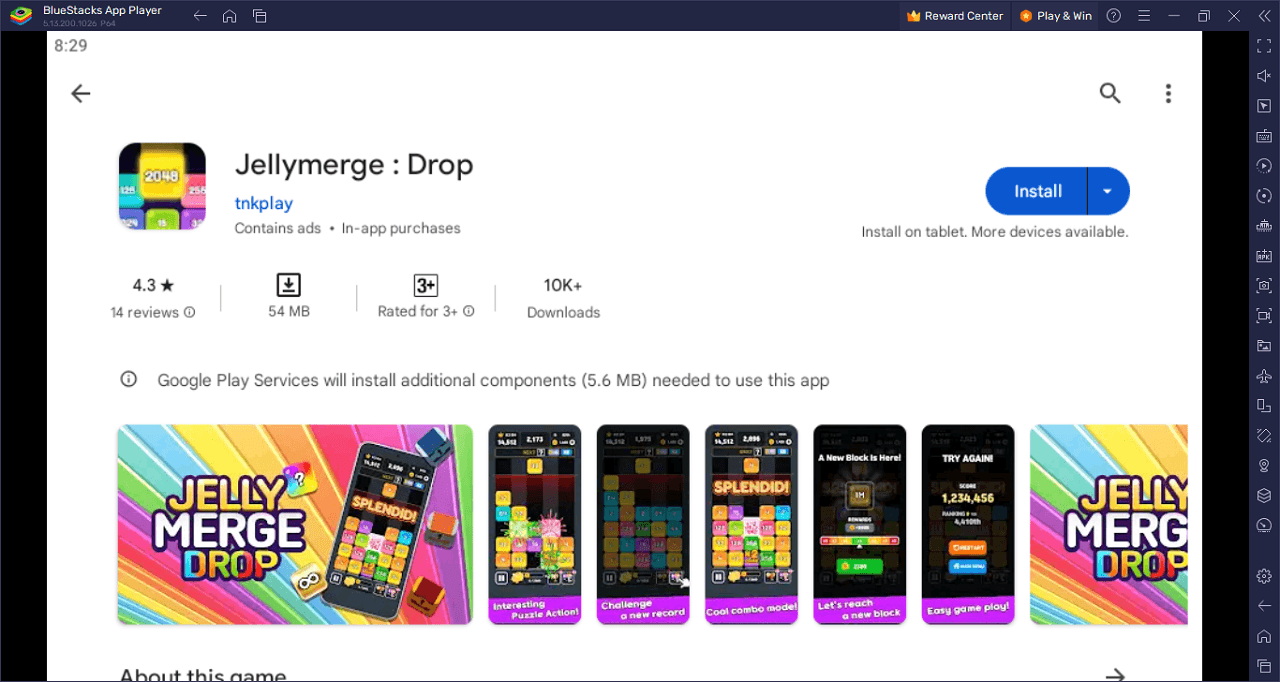 How to Play Jellymerge : Drop on PC With