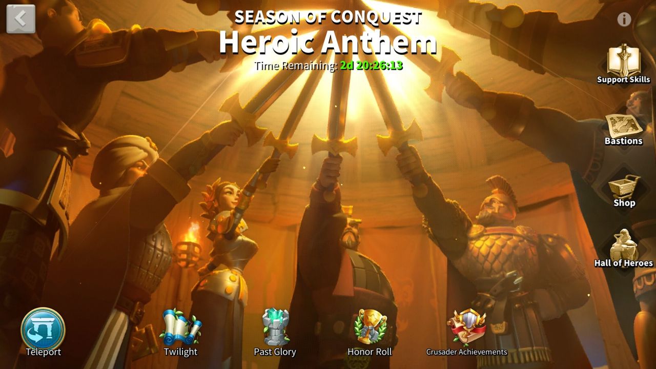 Обновление “Героический Гимн” для Rise of Kingdoms: новая система лагерей, синергия войск и многое другое!