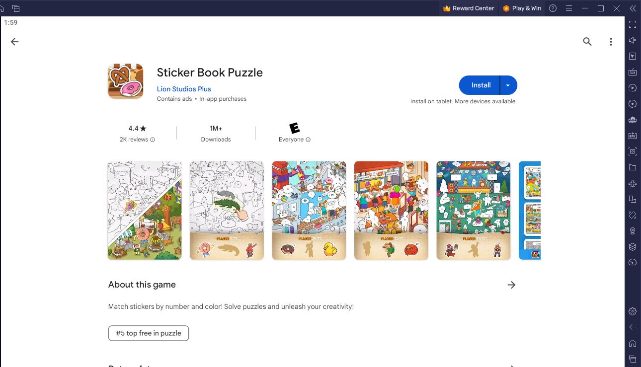 How to Play Sticker Book Puzzle on PC or Mac with
