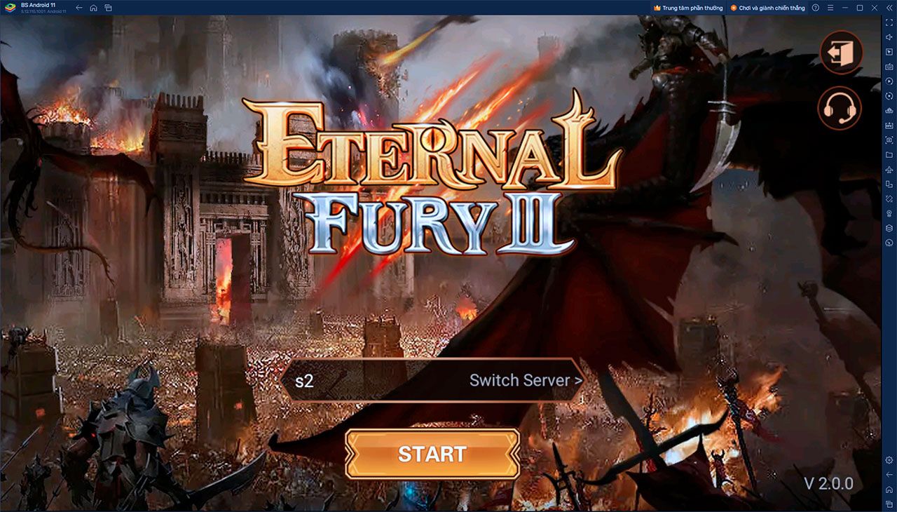 Trải nghiệm game nhập vai Eternal Fury 3 Nostalgic MMO trên PC với