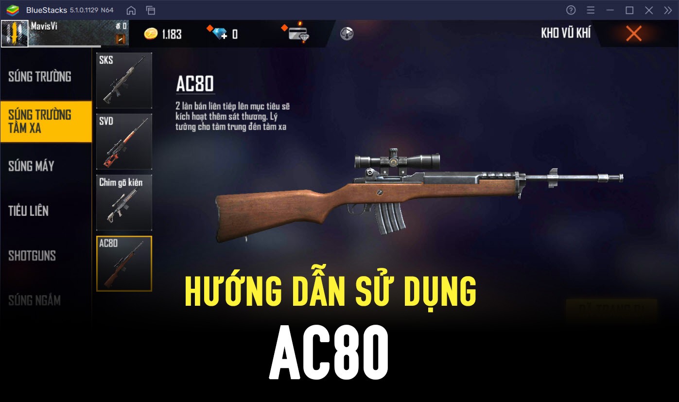 Garena Free Fire: Tìm hiểu sức mạnh của vũ khí mới AC80