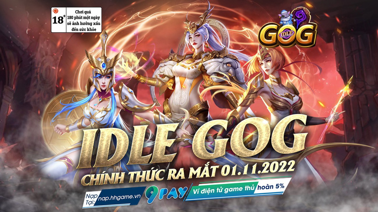 IDLE GOG: Game thẻ tướng rảnh tay đồ họa siêu đẹp bất ngờ ra mắt