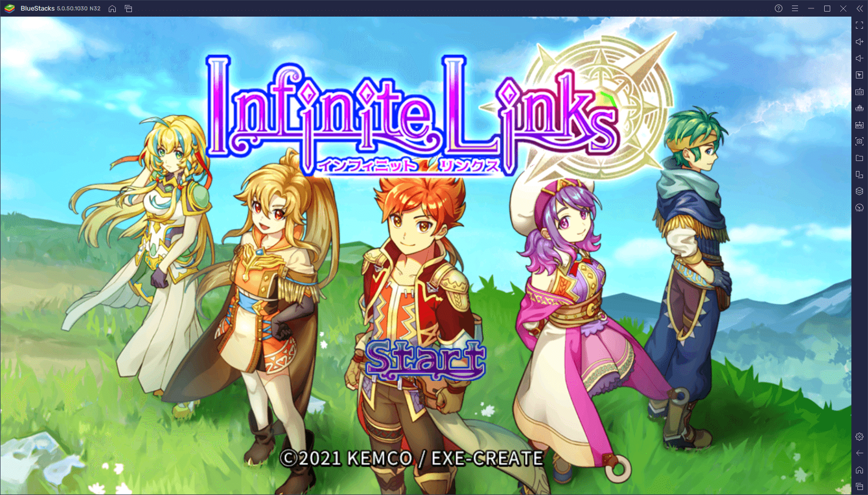 を使ってPCで『RPG インフィニットリンクス』を遊ぼう