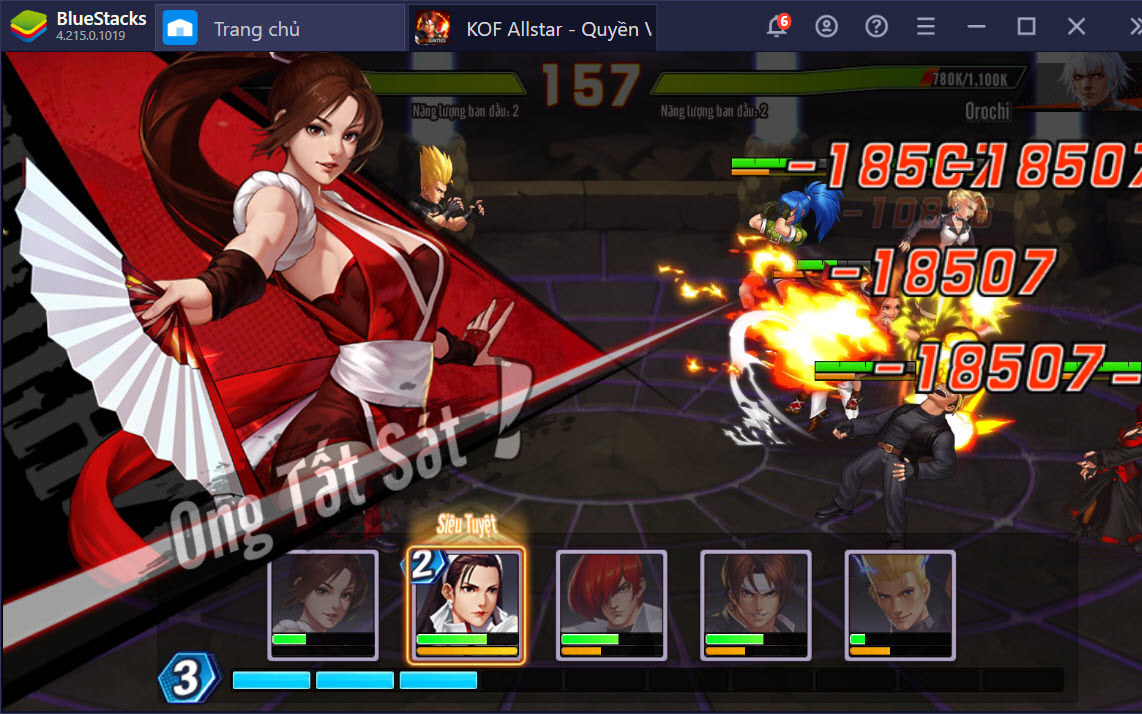 Du hành thế giới đấu sĩ KOF AllStar - Quyền Vương Chiến trên PC cùng