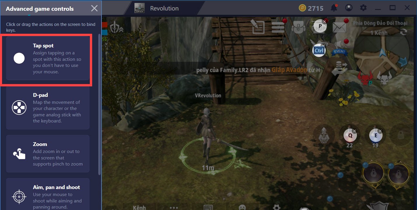 Hướng dẫn thiết lập Game controls khi chơi Lineage 2 Revolution với 4