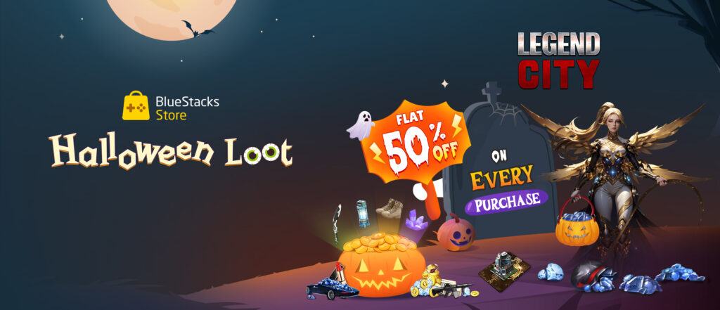 Giảm giá 50% khi mua sắm trong Legend City với chương trình Halloween Loot của Store
