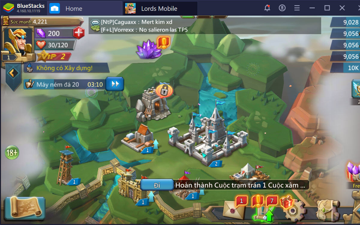 Tìm hiểu hệ thống nhiệm vụ, cách chơi cơ bản của Lords Mobile - Gamota