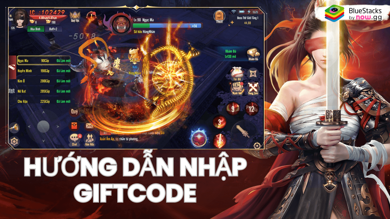 Hướng dẫn nhập giftcode nhận quà khi chơi Ma Quân trên PC với