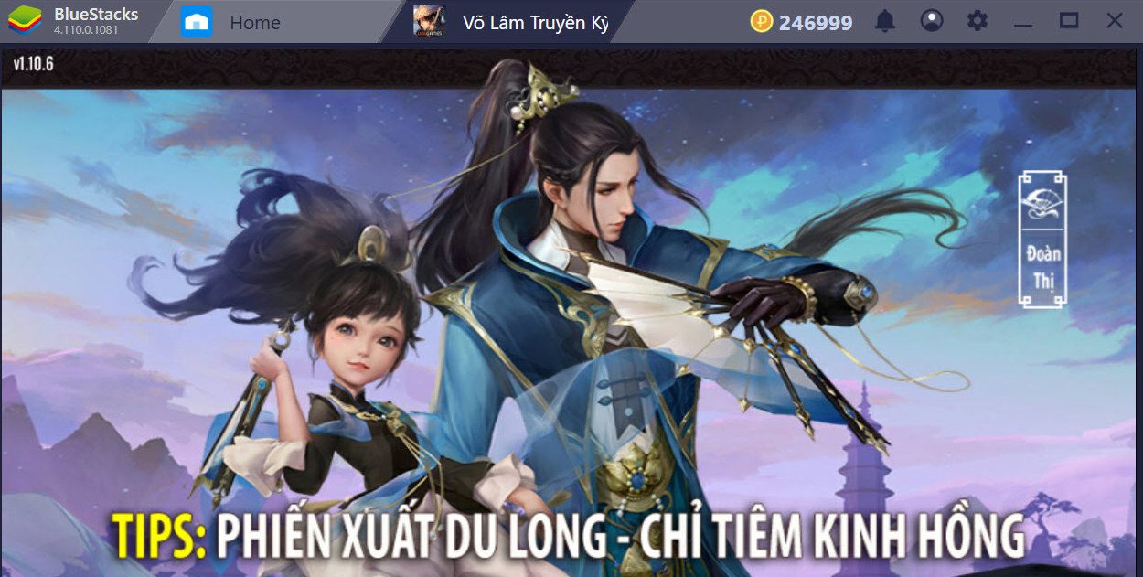 Cùng chơi Võ Lâm Truyền Kỳ Mobile trên PC với