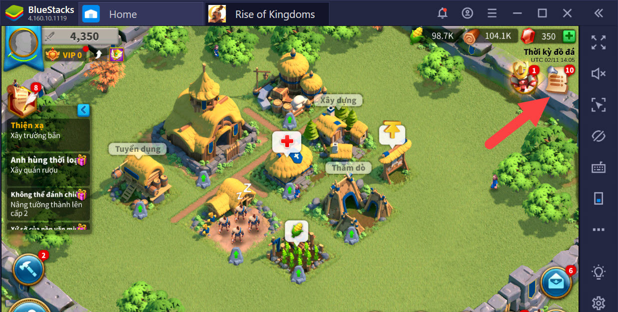 Mẹo phát triển nhanh trong Rise of Kingdoms