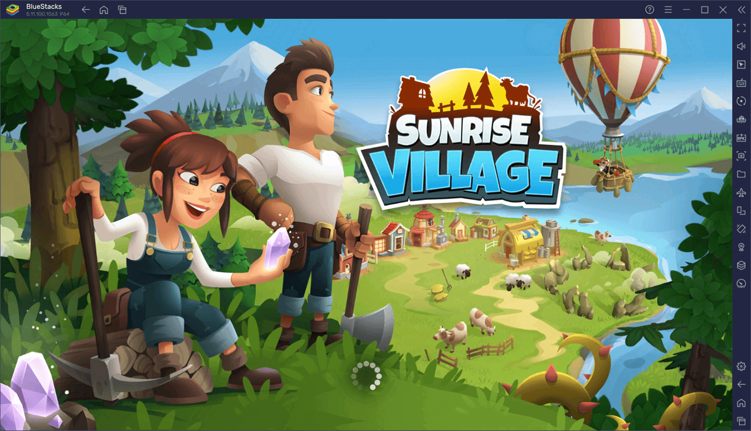 を使ってPCで『Sunrise Village』を遊ぼう