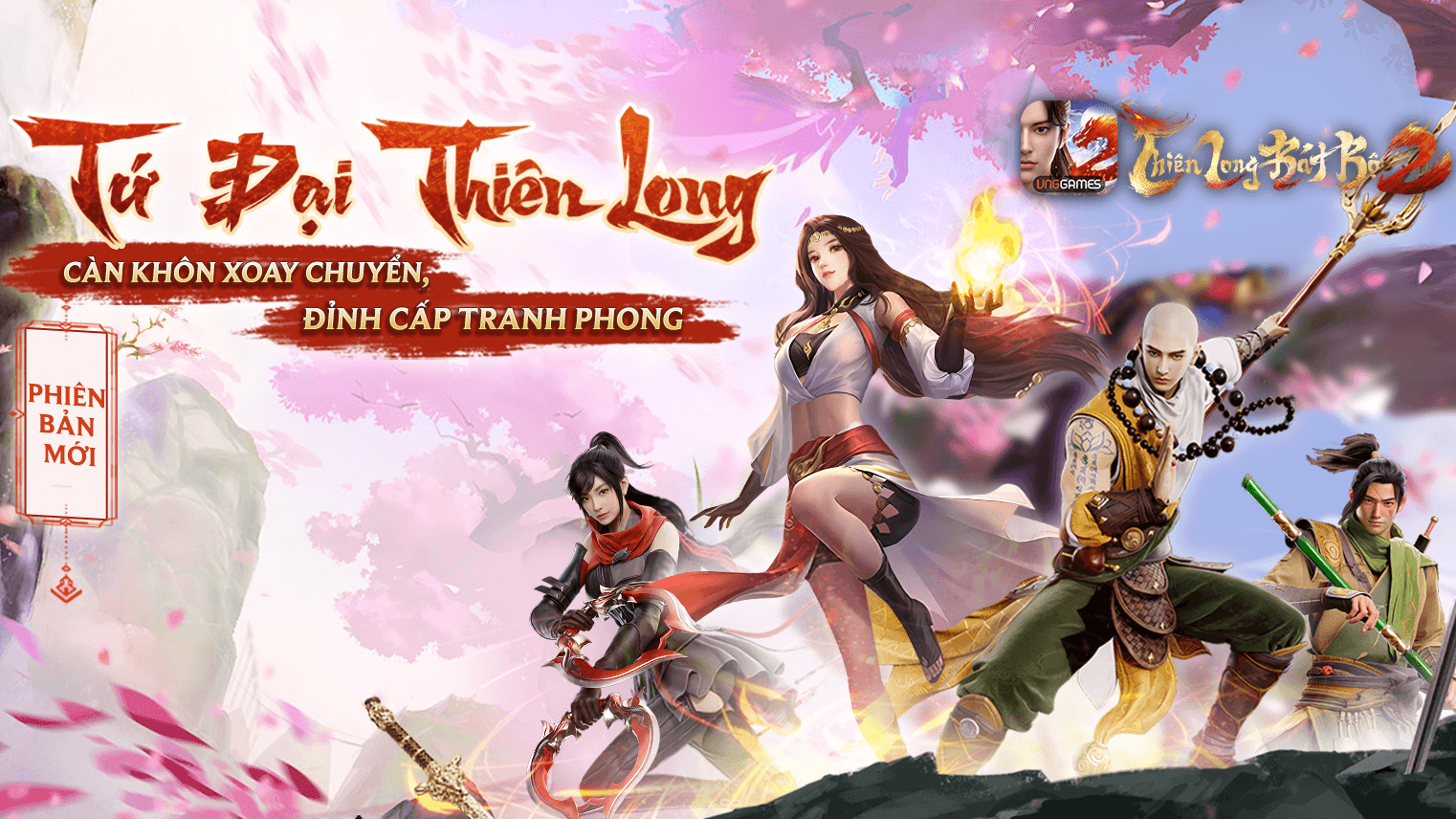 Thiên Long Bát Bộ 2 VNG chào hè 2023 với phiên bản mới Tứ Đại Thiên Long