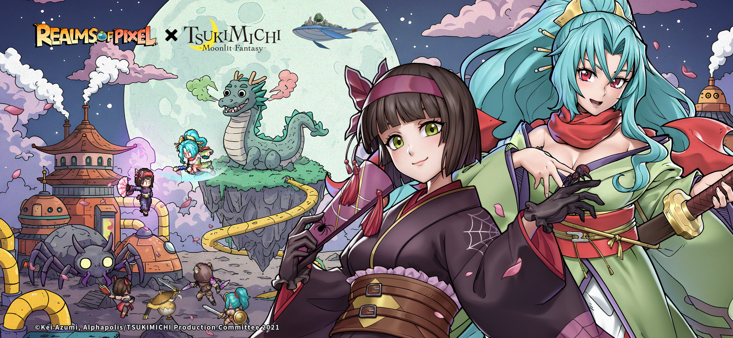 Realms of Pixel x Tsukimichi Crossover Event: New Characters & Skins
