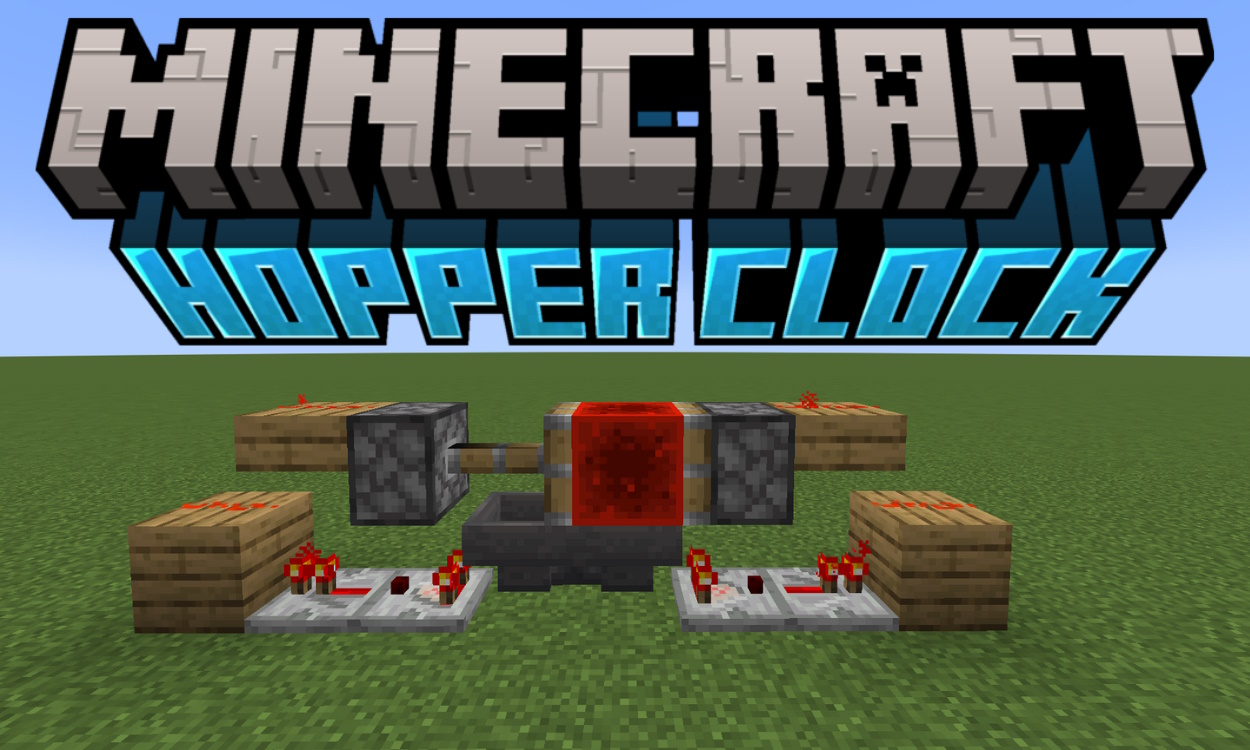 How to Make a Hopper Clock in Minecraft