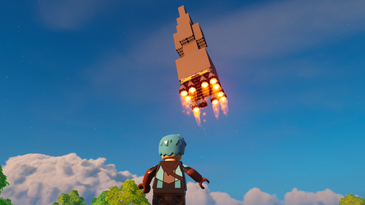 How to Build a Rocket Ship in LEGO Fortnite