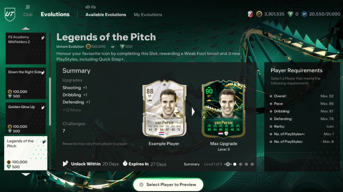 EA FC 24 Legends of the Pitch Evolution: Best Players to Use, Requirements, and More