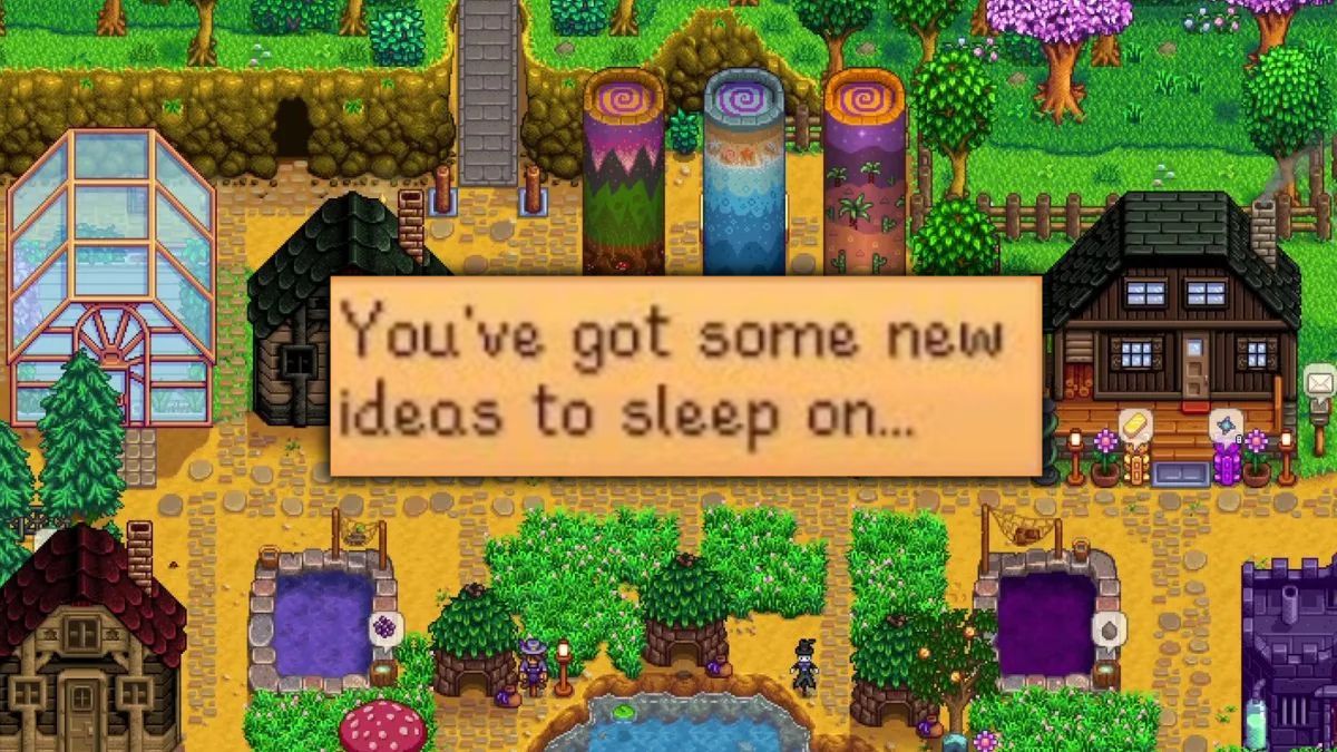 What Does 'You've Got Some New Ideas to Sleep On' Mean in Stardew Valley?