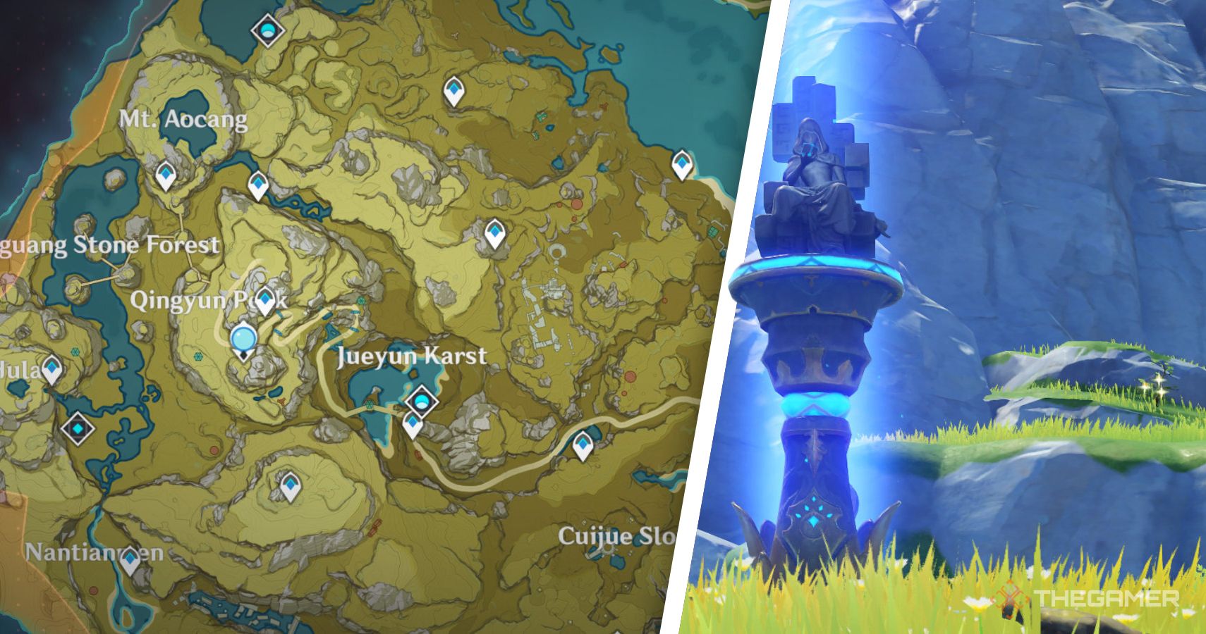 Genshin Impact: Liyue's Geoculus Locations - Minlin