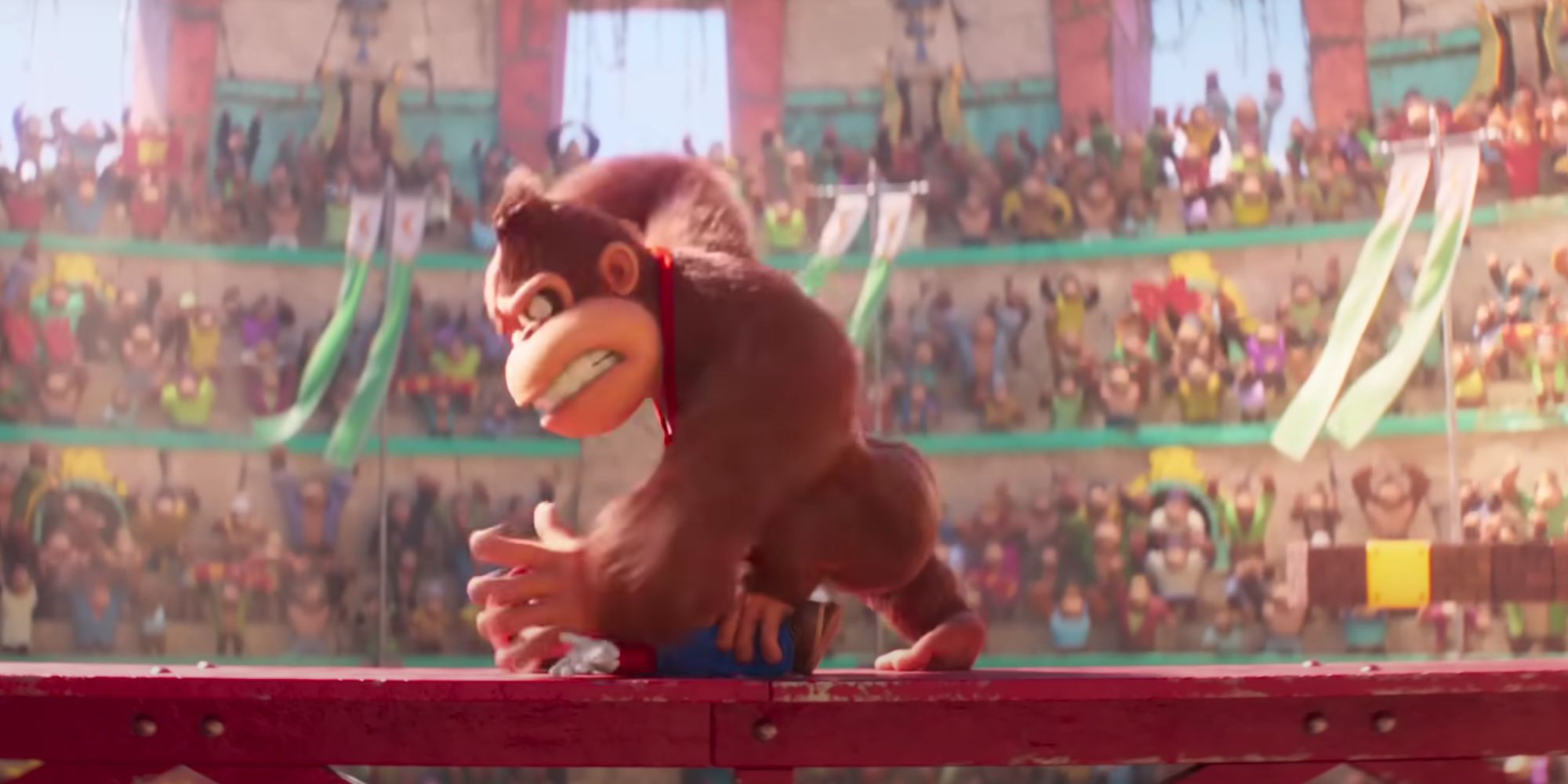 Donkey Kong Is Pretty Caked Up In The New Super Mario Bros. Movie