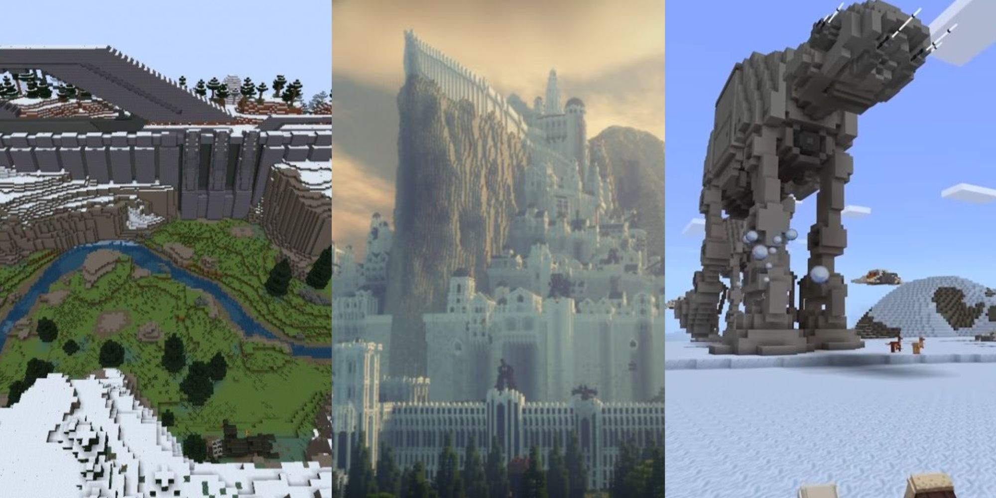 9 Sci-fi And Fantasy Worlds Recreated In Minecraft