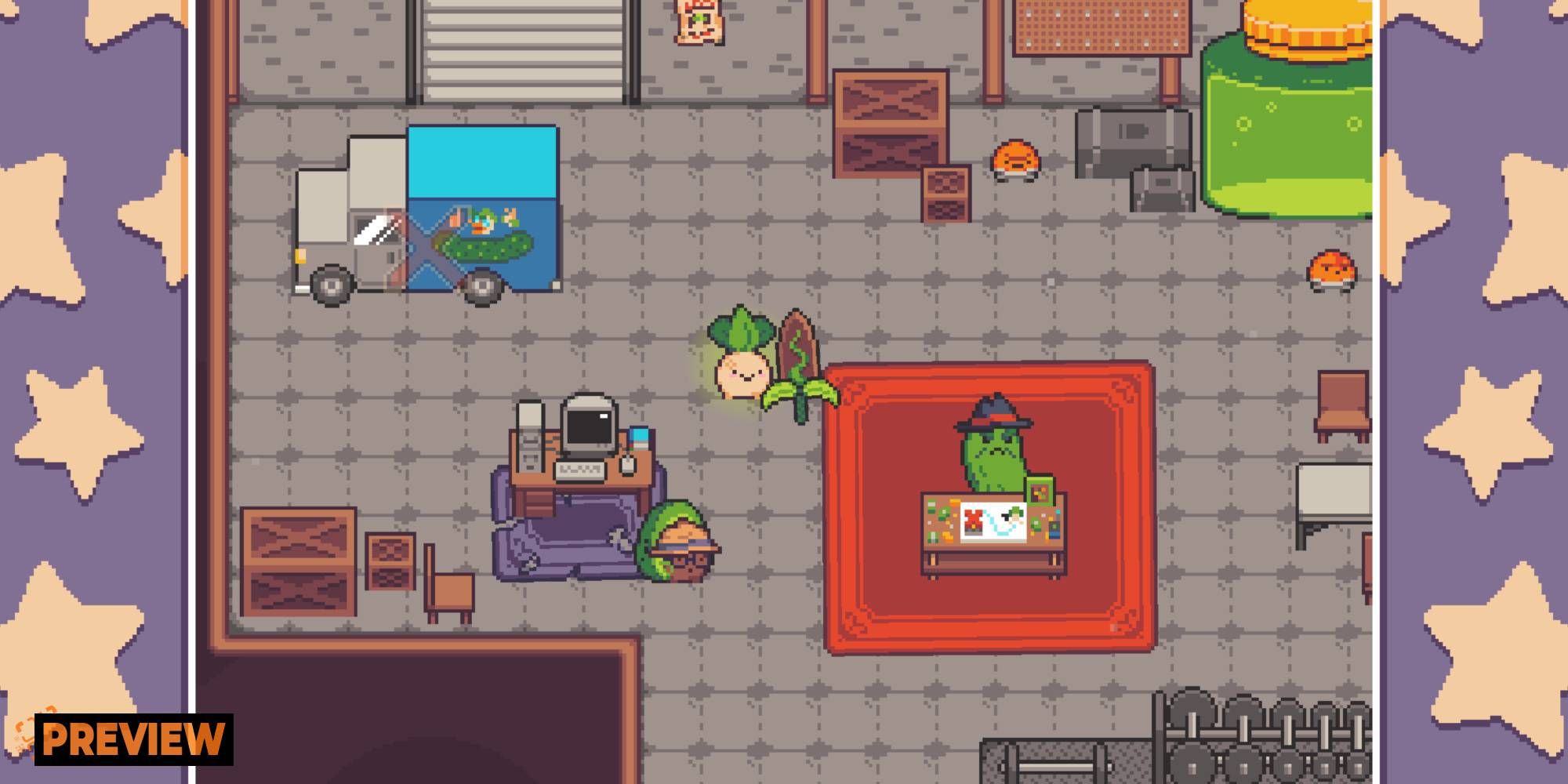 In Turnip Boy Robs A Bank, The Vegetable Hero Commits New Crimes In A New Genre