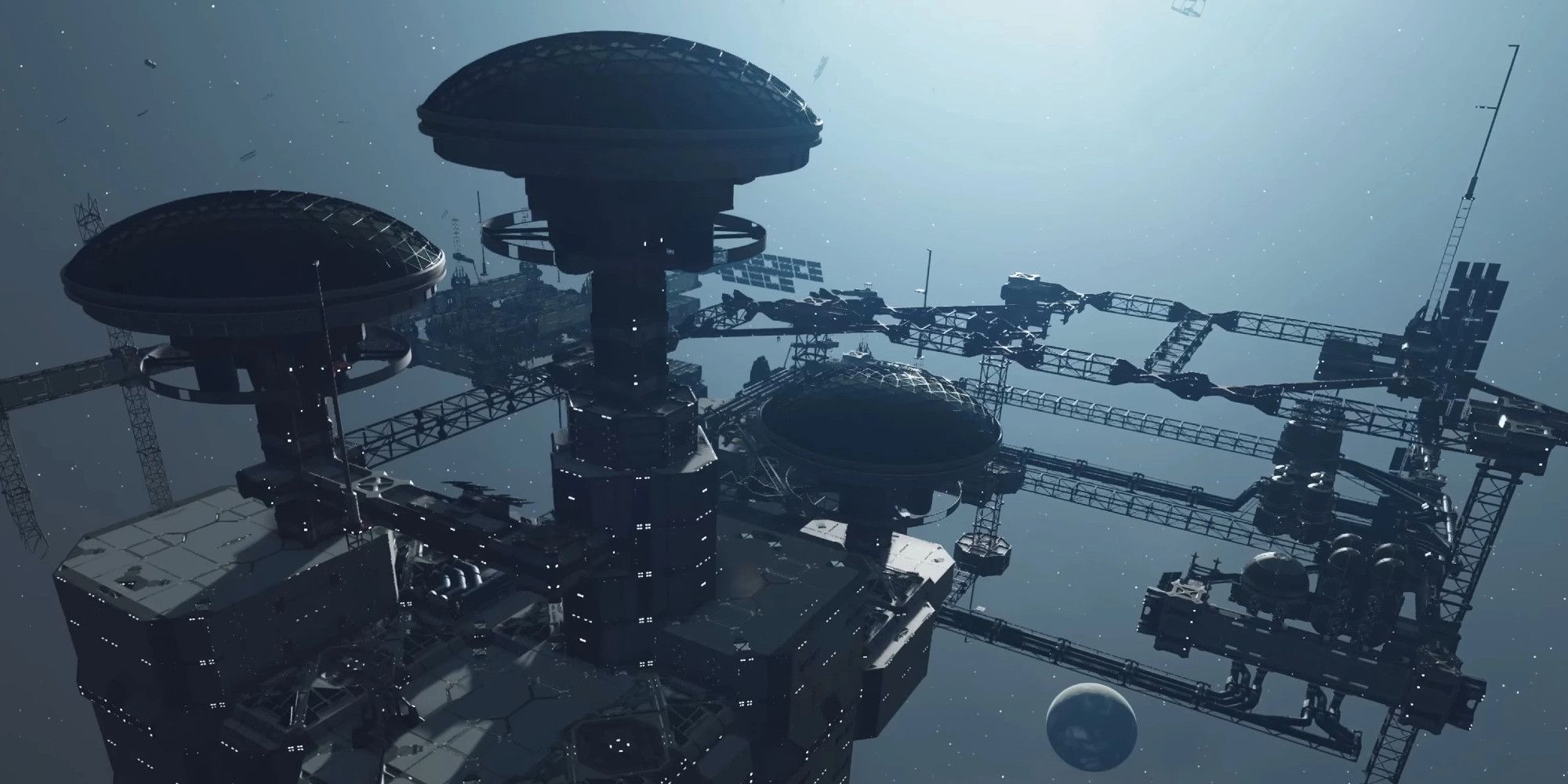 Starfield Player Somehow Steals A Space Station, Lands It On A Planet