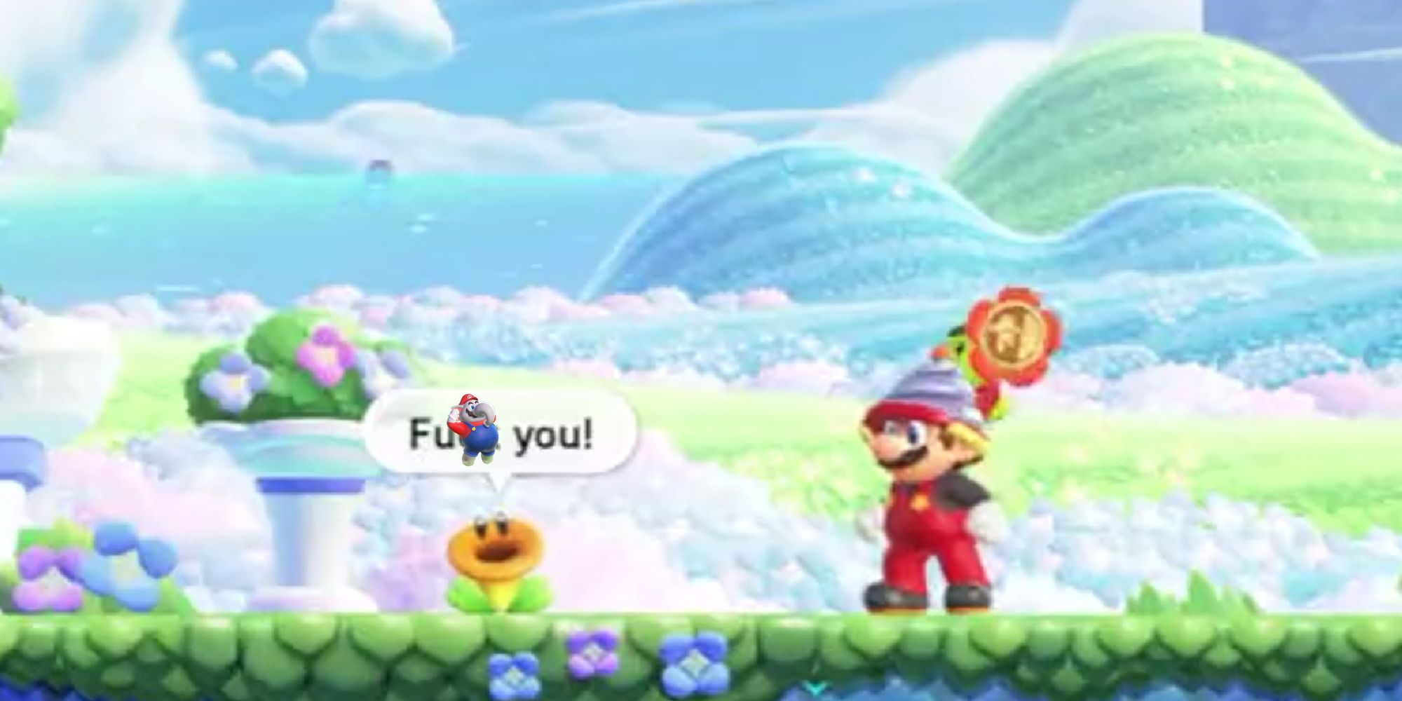 Super Mario Bros. Wonder Fans Are Already Making The Flowers Swear