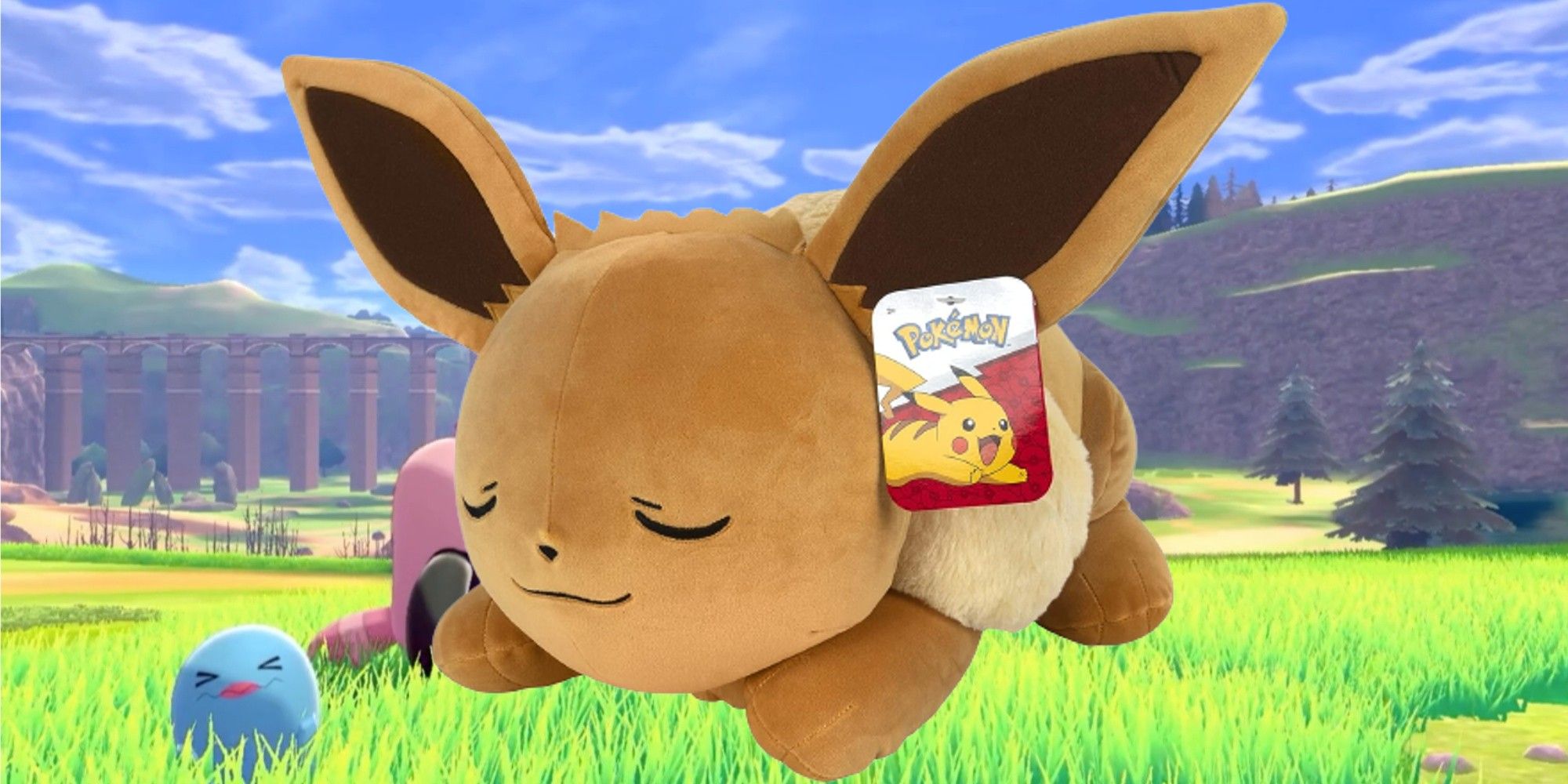 Pokemon's Sleeping Eevee Plush Is Currently Back In Stock On Amazon