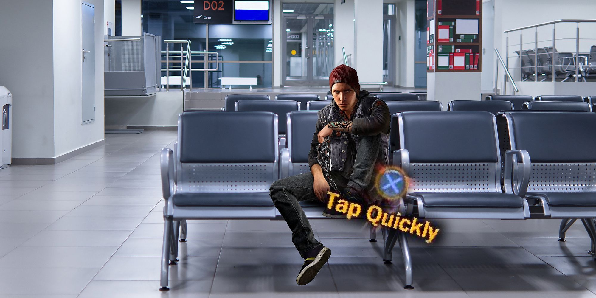 Someone Could Make A Great Game About Uncomfortable Airport Furniture