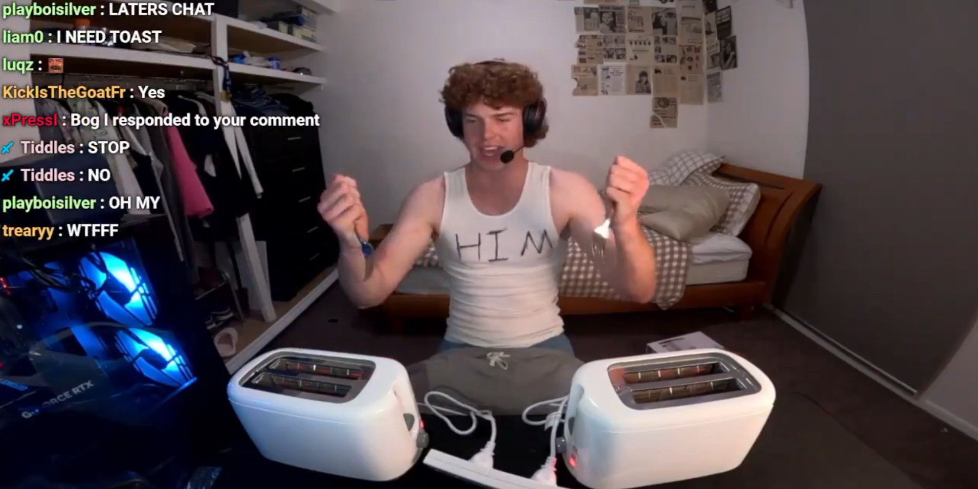Twitch Streamer Boggles Banned For Shoving Forks In A Toaster