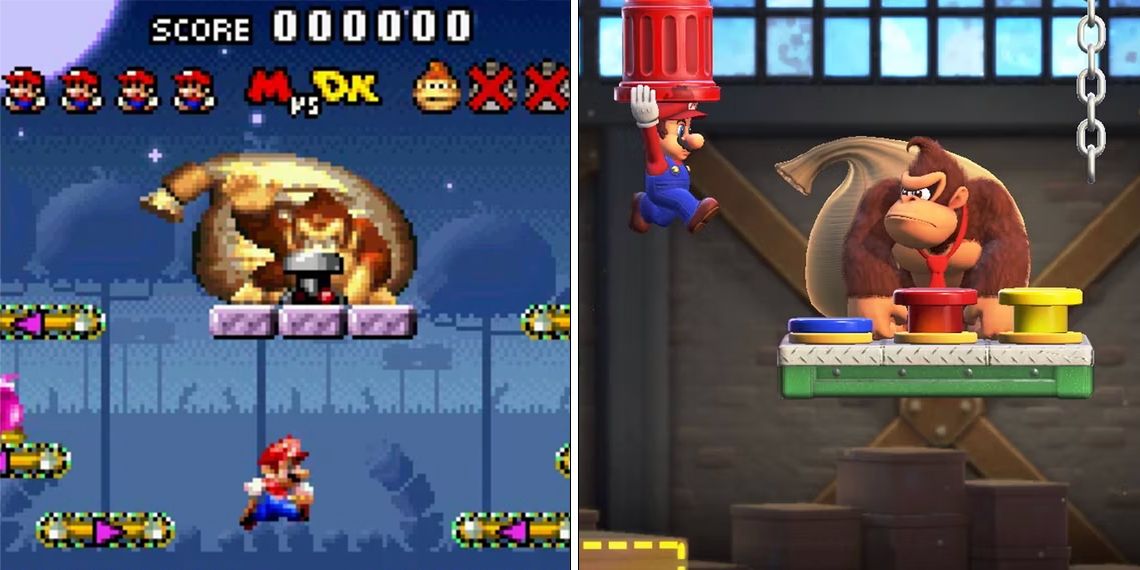 Mario Vs. Donkey Kong: 11 Differences Between The Original And The Remake