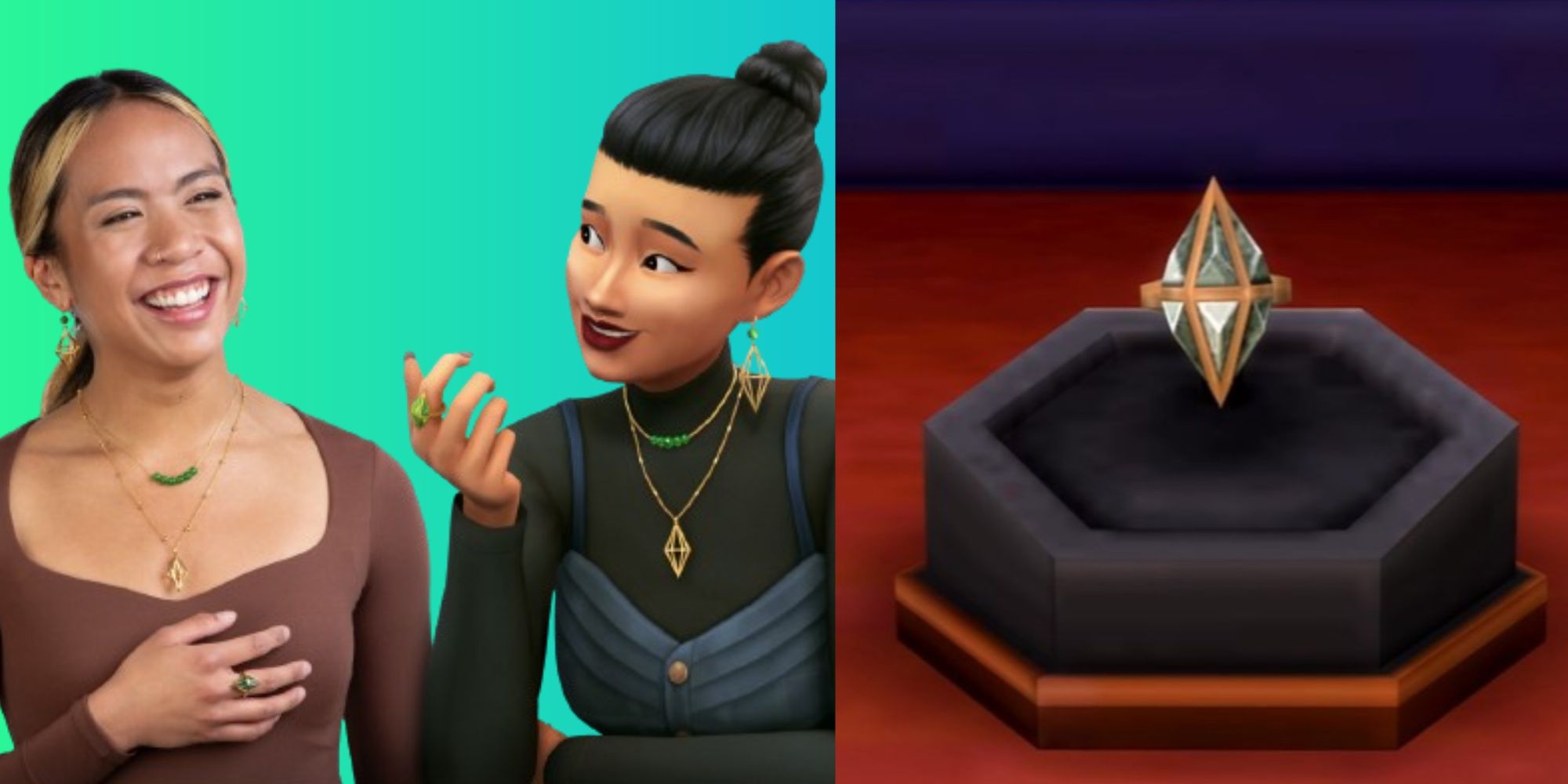 The Sims' Plumbob Jewelry Collection Brings Your Crystal Creations To Life